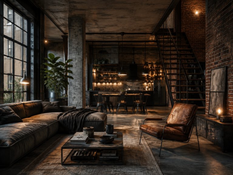 Industriální interiérový cover kolekce Industriální styl