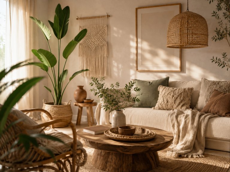 Boho interiérový cover kolekce Přírodní a boho styl