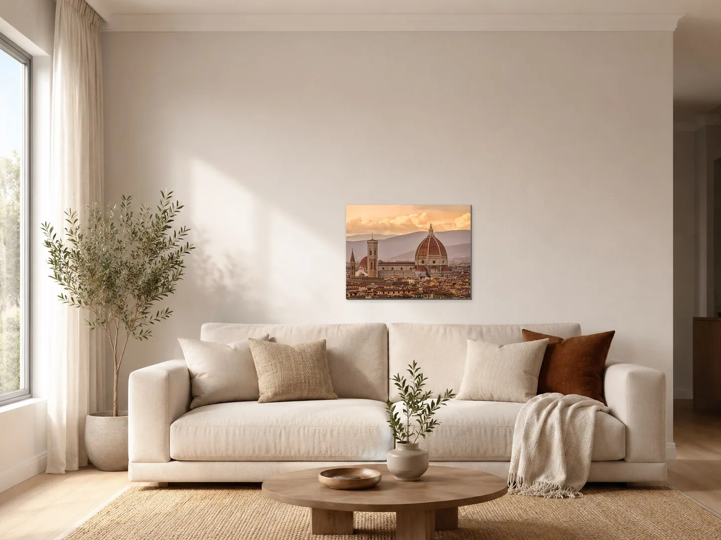 Florencie s katedrálou Santa Maria del Fiore v obývacím pokoji
